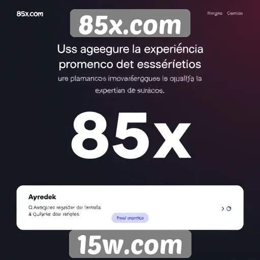 Avaliação da experiência do usuário em 85x.com